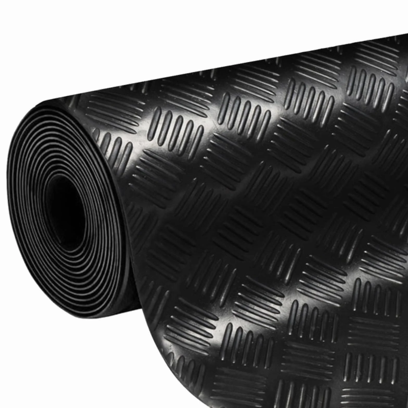 KARAT Tapis en Caoutchouc antidérapant Coureur en Caoutchouc Revêtement de Sol résistant 3 mm 100x150 cm