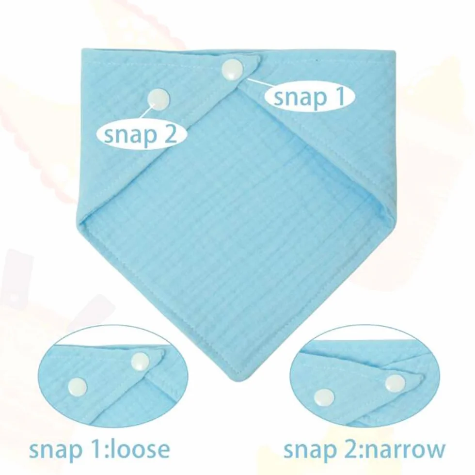 SLOSH Bavoirs Bébé Naissance Coton Doux Absorbant Respirent Unisex Garçons Filles