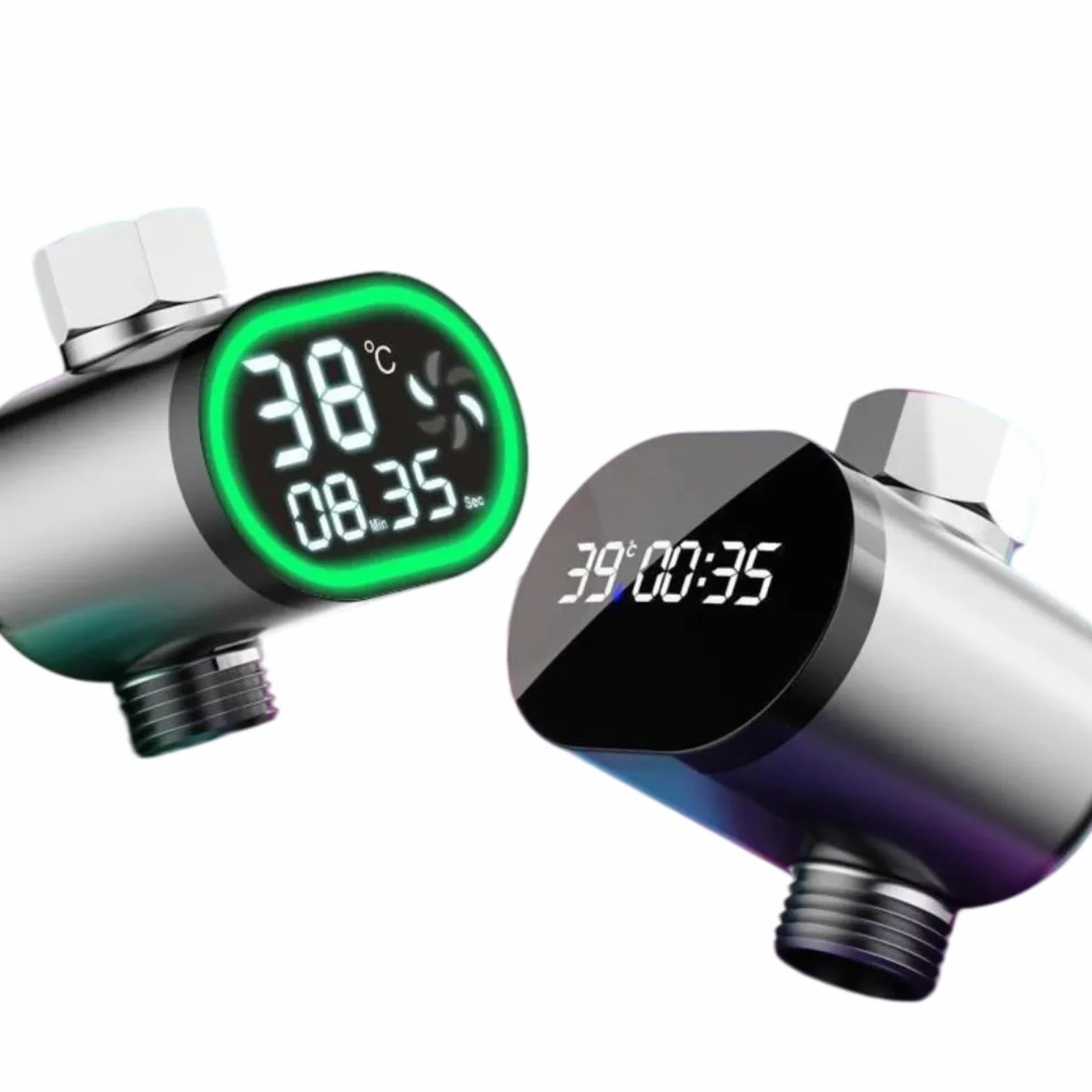 Thermomètre de douche numérique LED avec indicateur de température pour bain bébé