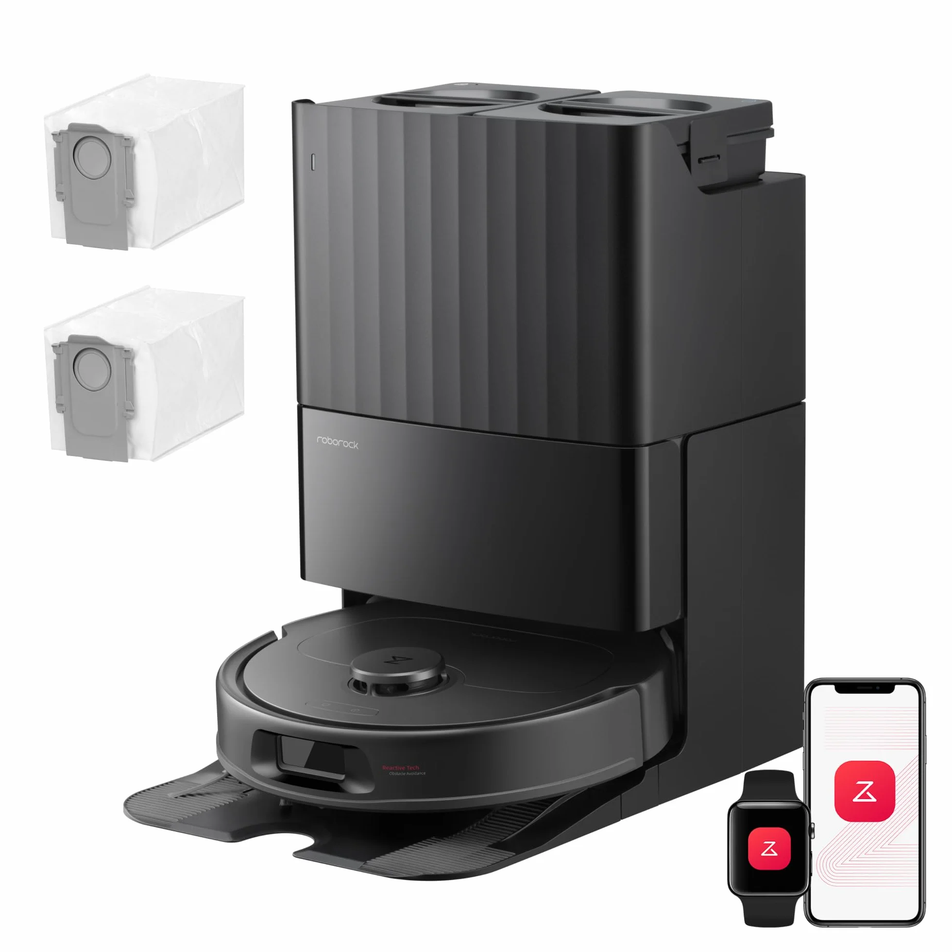Roborock Qrevo S Pro Robot Aspirateur Laveur 18 500 Pa 45 °C Séchage à l’air Chaud 75 °C Autonettoyant