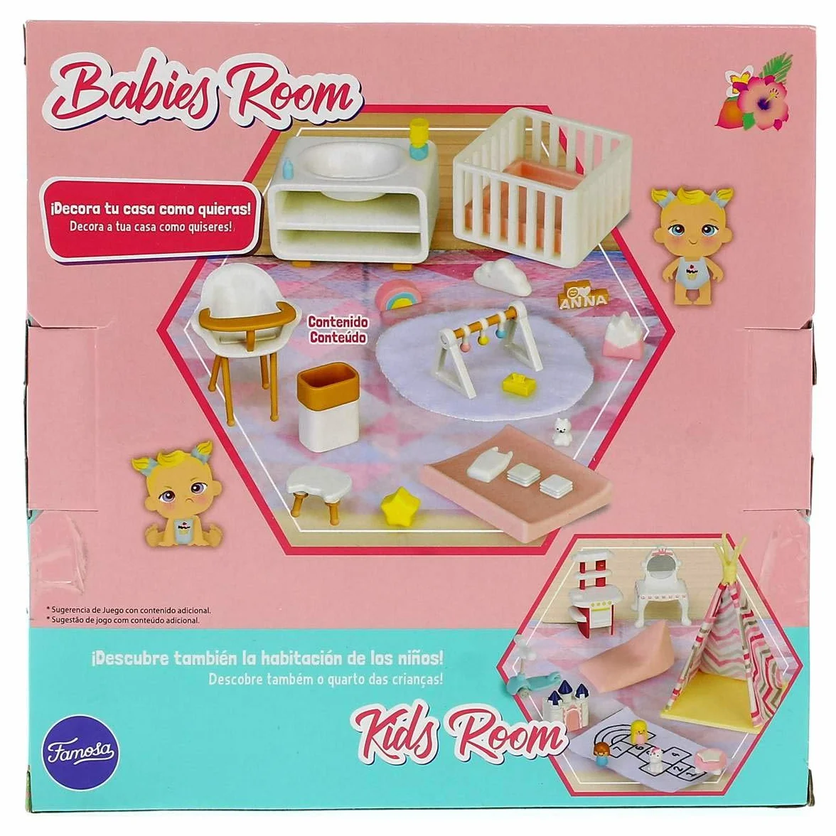 Famosa Mymy City Ensemble de Meubles pour Chambre de bébé Fille 3-8 Ans