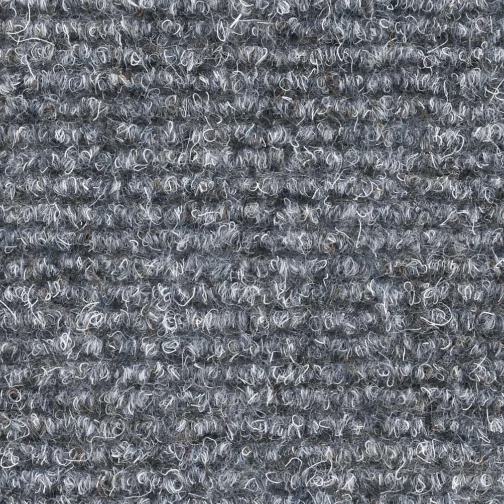 Lot de 5 tapis d'escalier autocollants - 65 x 21 x 4 cm - Gris clair - Semi-circulaires - En polypropylène - Antidérapant - Avec bandes adhésives - Protection d'escalier pour escalier en bois