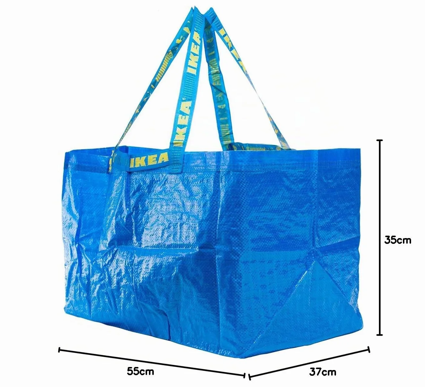 Ikea Frakta Lot de 10 grands sacs Bleu 25 kg