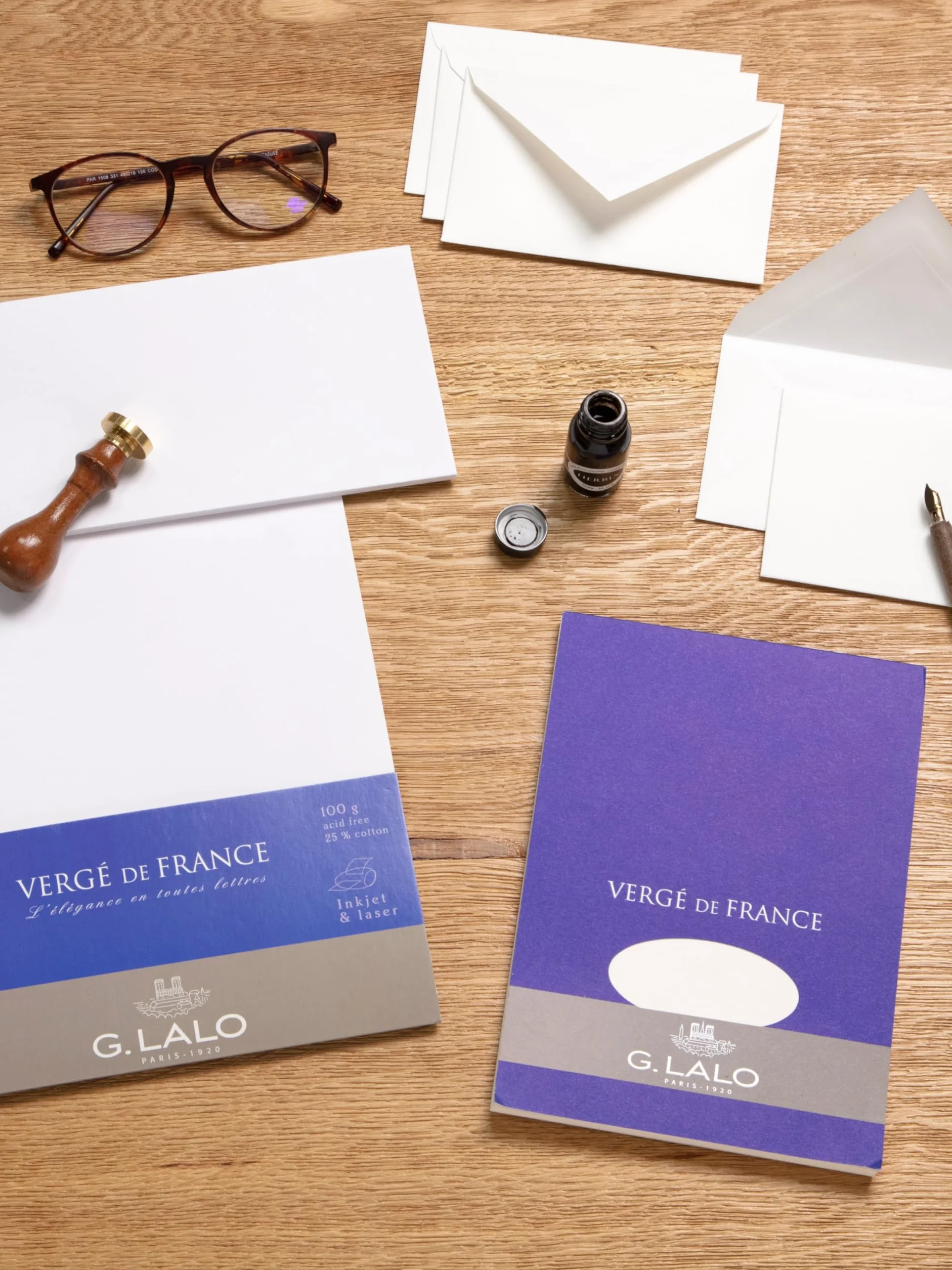 Vergé de France Lalo 47216L Papier 21x29,7 cm 100g Ivoire Paquet 50 feuilles