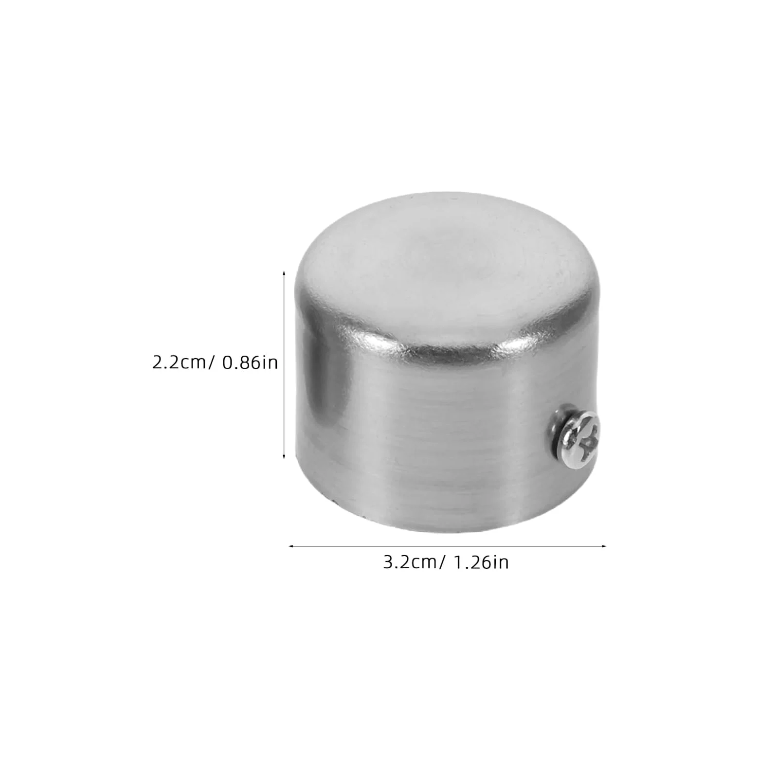 Lot de 6 embouts de tringle à rideaux en alliage - Décoration en métal pour tringles à rideaux