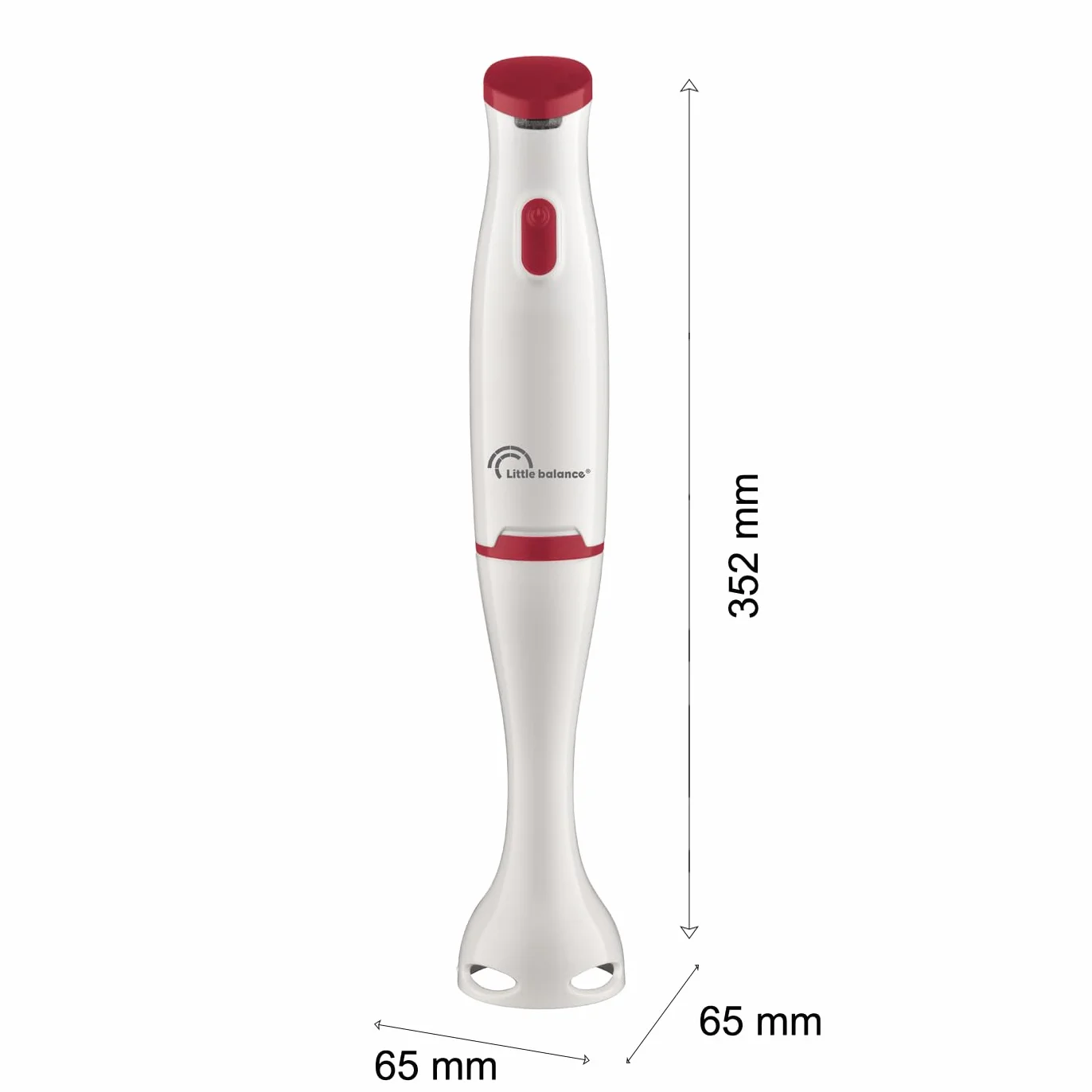 LITTLE BALANCE 8703 Easy Soupe Mixeur plongeant 400 W Blanc Rouge