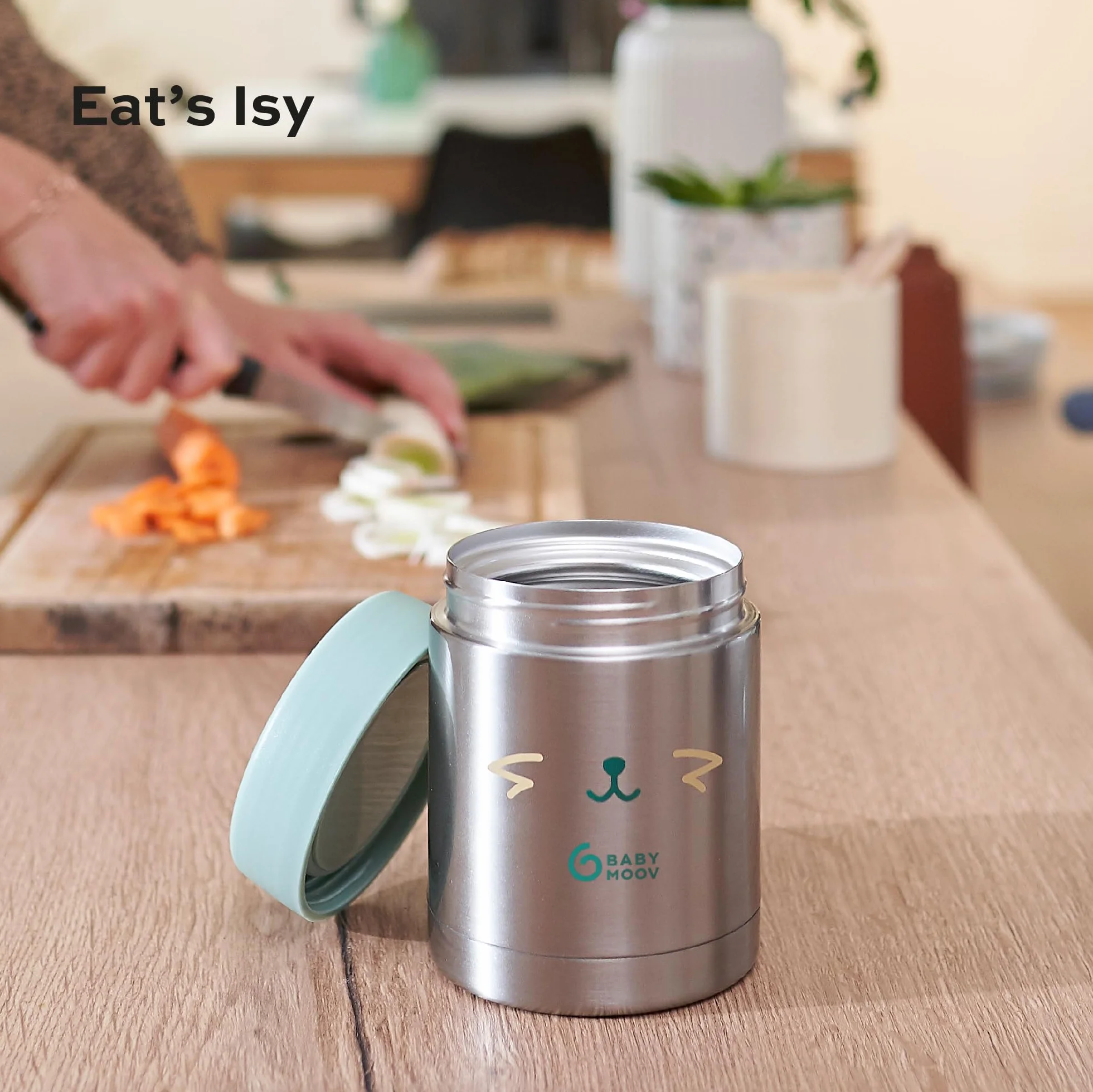 Babymoov Boîte isotherme EAT'S ISY 350ml double paroi Inox hermétique