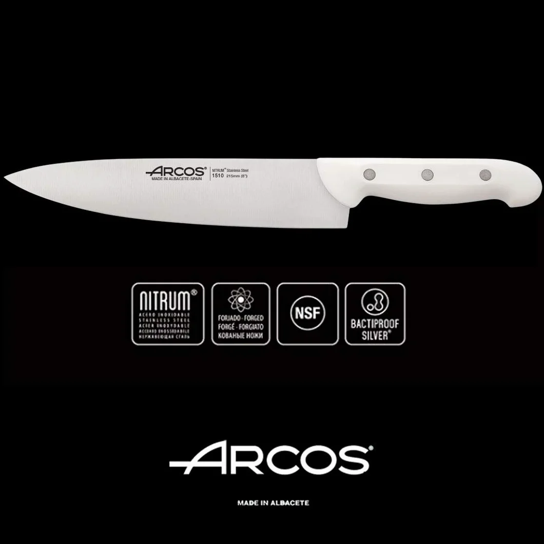 Arcos Serie Maitres Ensemble de couteaux de cuisine Blanc