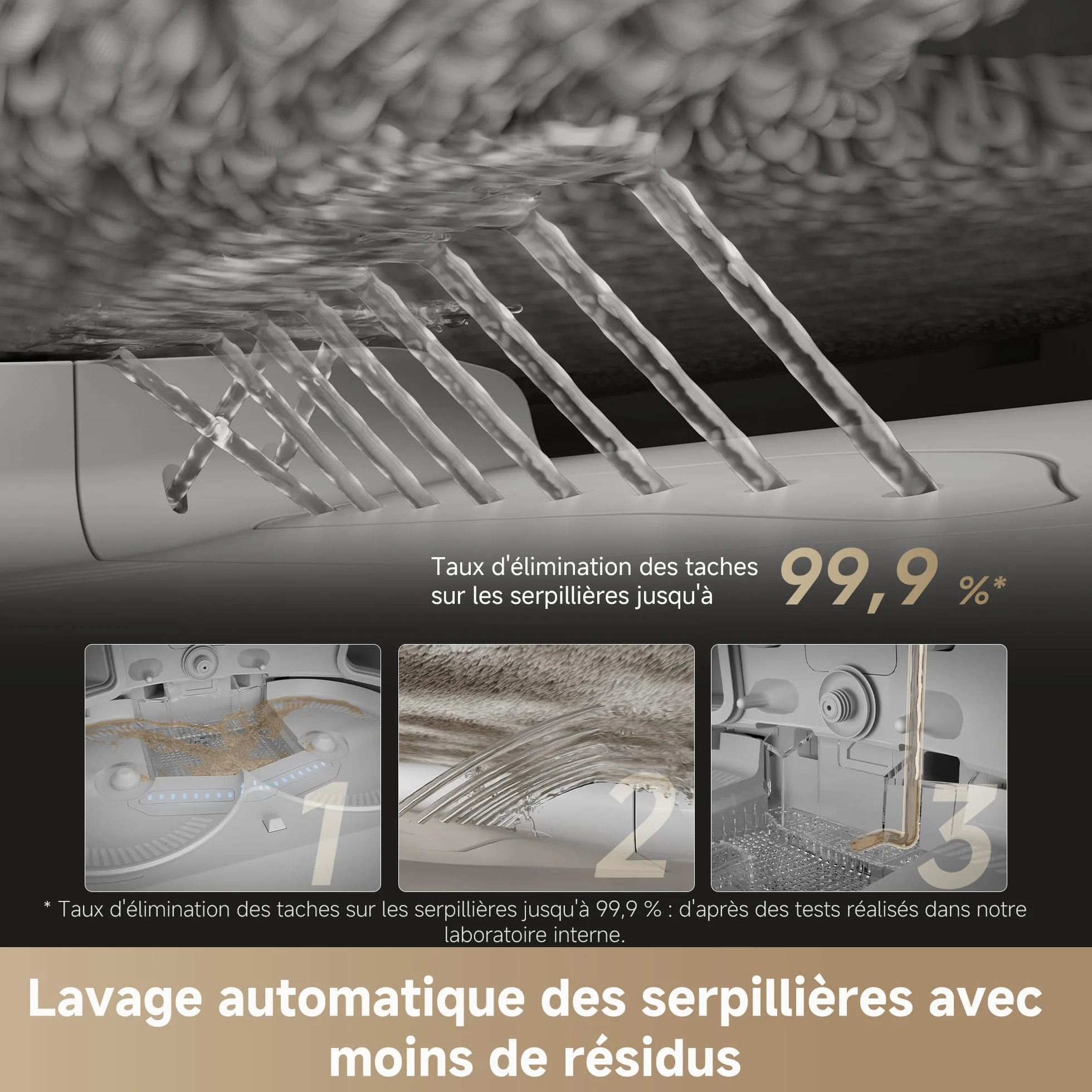 DREAME X50 Ultra Robot Aspirateur, 20000 Pa, 6 cm Escalade, 89 mm Fin, Nettoyage 80°C