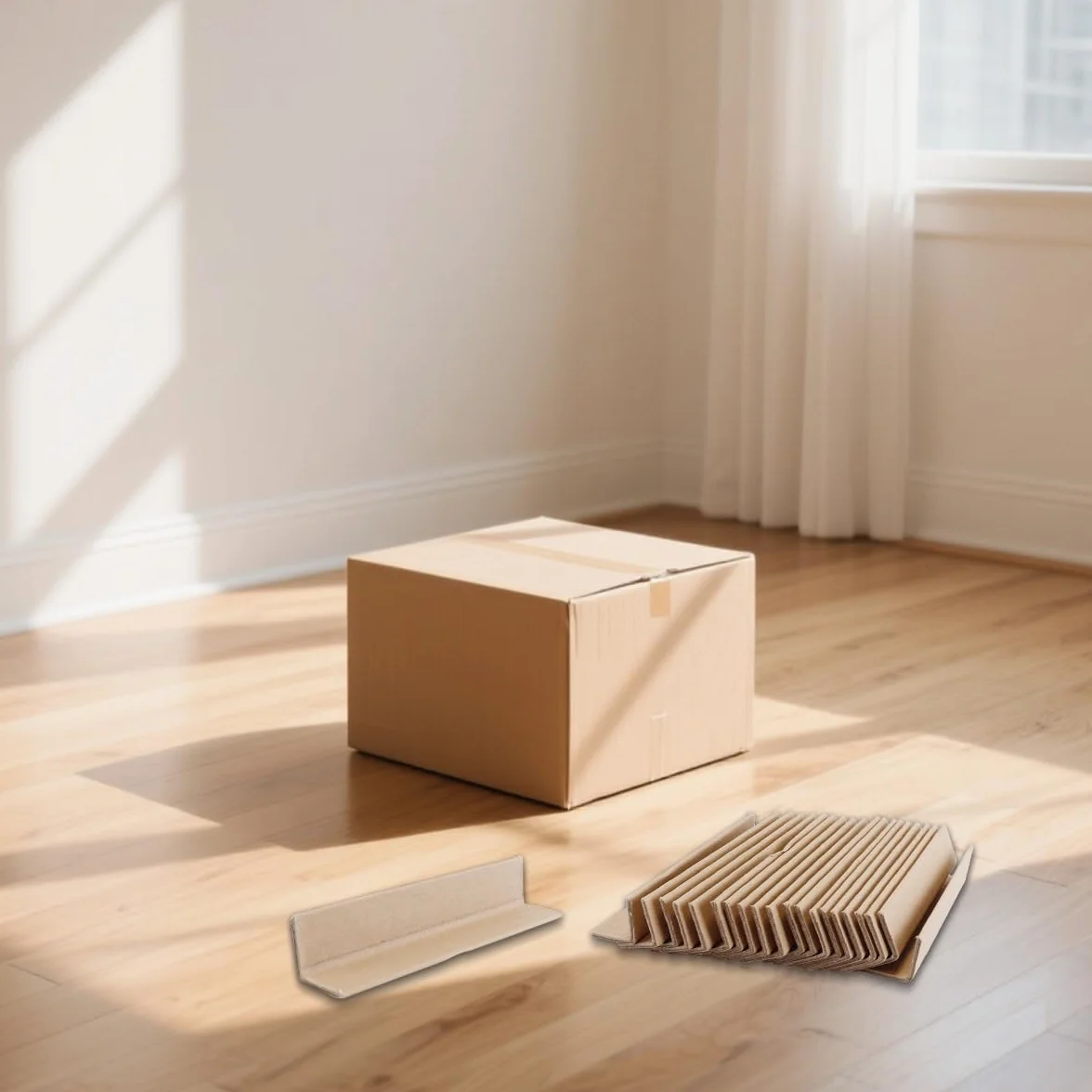 Protections d'angle réglables en carton 3 mm 150 x 30 mm pour emballages