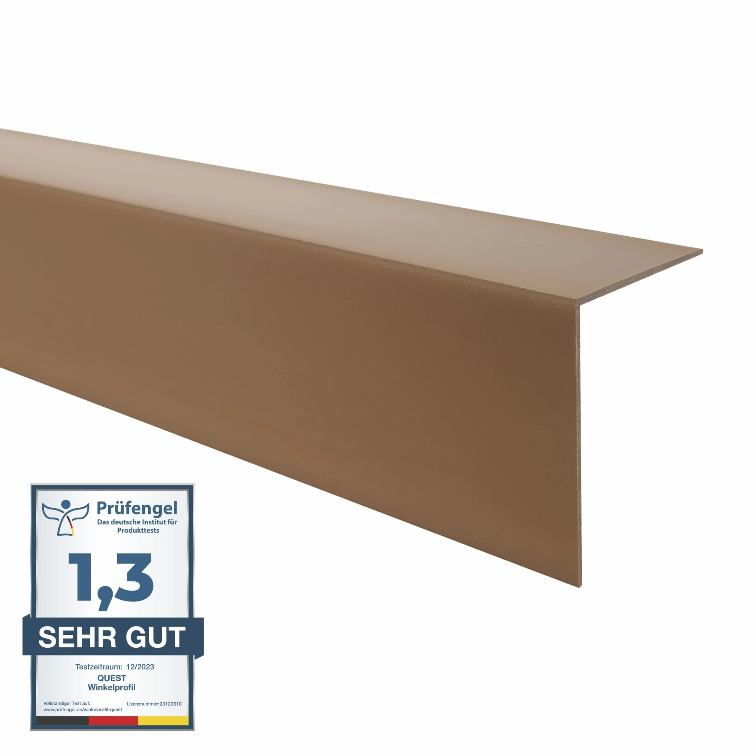 Quest Angle de protection des bords en PVC 50x20 mm 200 cm Blanc - Barre d'angle et protection des coins