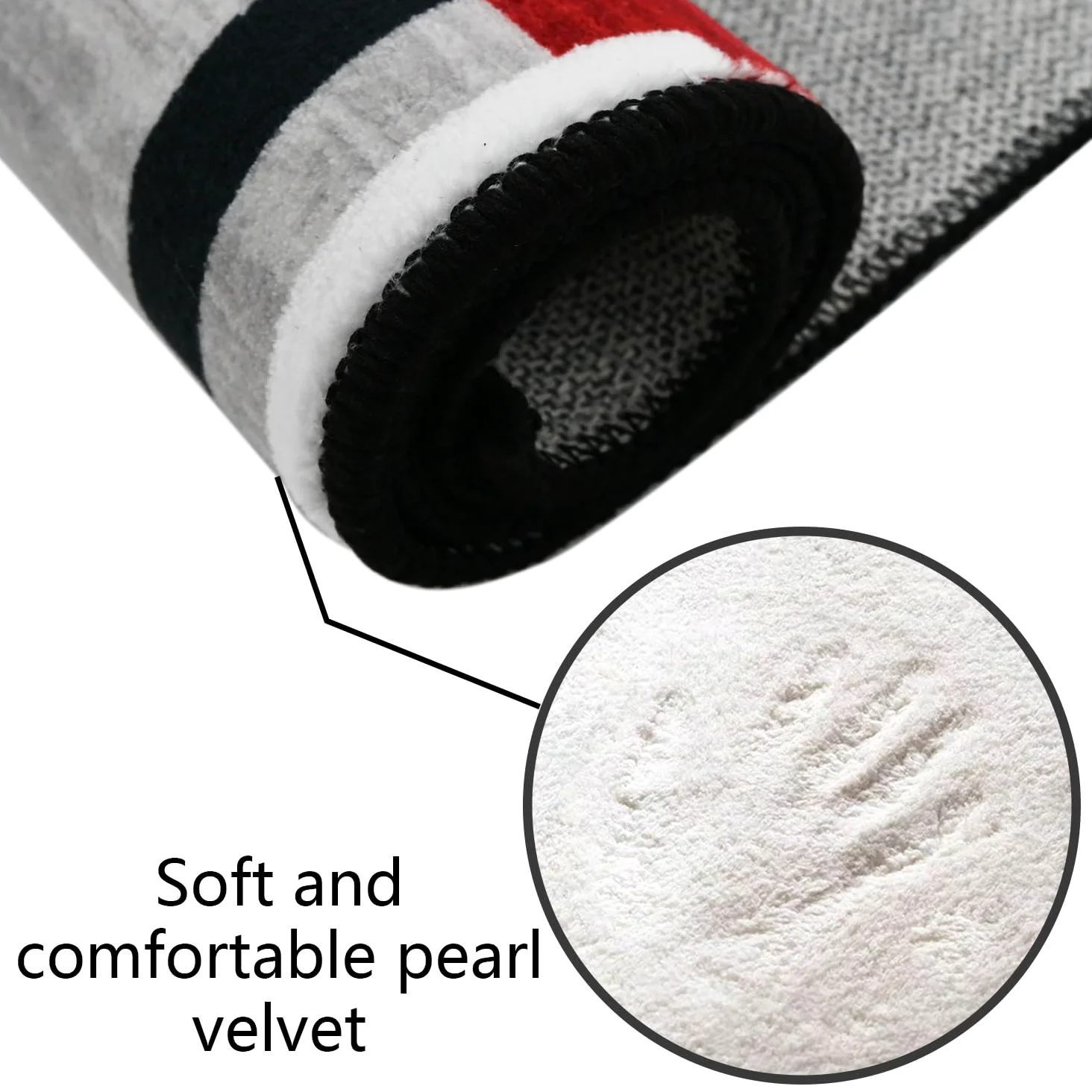 Tapis Cuisine Lavable en Machine, Tapis de Couloir Antidérapant, Tapis Salle De Bain Poil Court Doux, Tapis Entree Interieur Motifs Géométriques 60x200cm