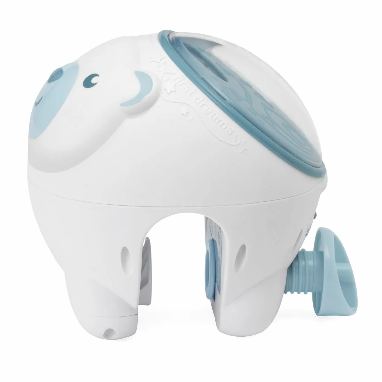 Projecteur 2en1 Ours Polaire First Dreams Veilleuse Enfants Aurore Boréale Musique Classique Sons Nature Bébé Bleu