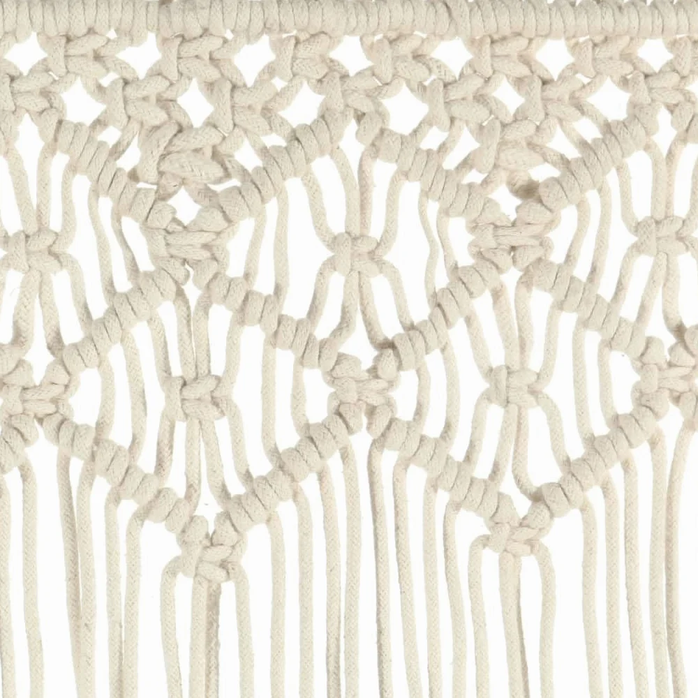 vidaXL Rideau en macramé 140x240 cm Coton