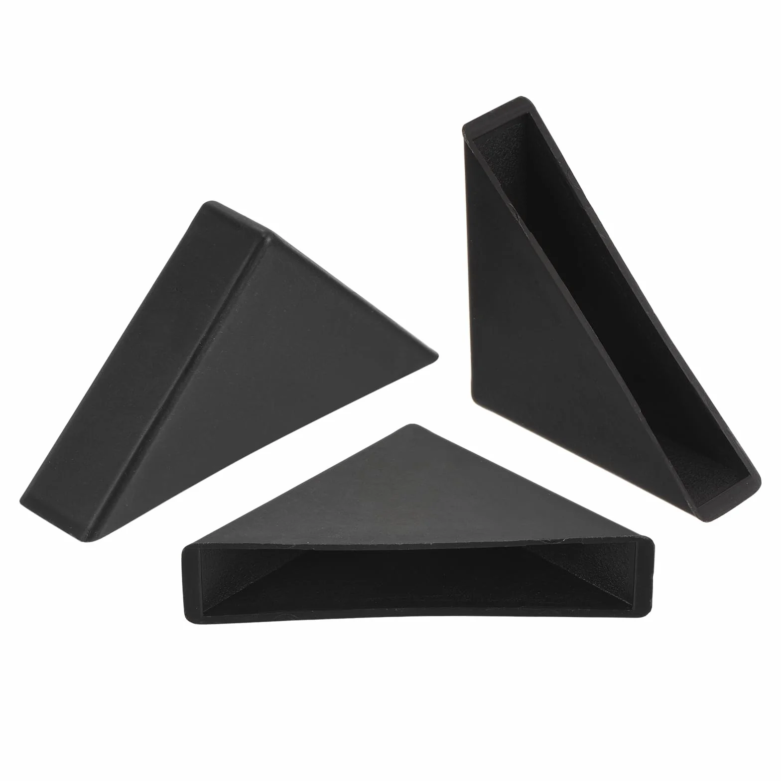 QUARKZMAN 20Pcs Protections d'Angle en Plastique 12x66mm Triangulaire Noir