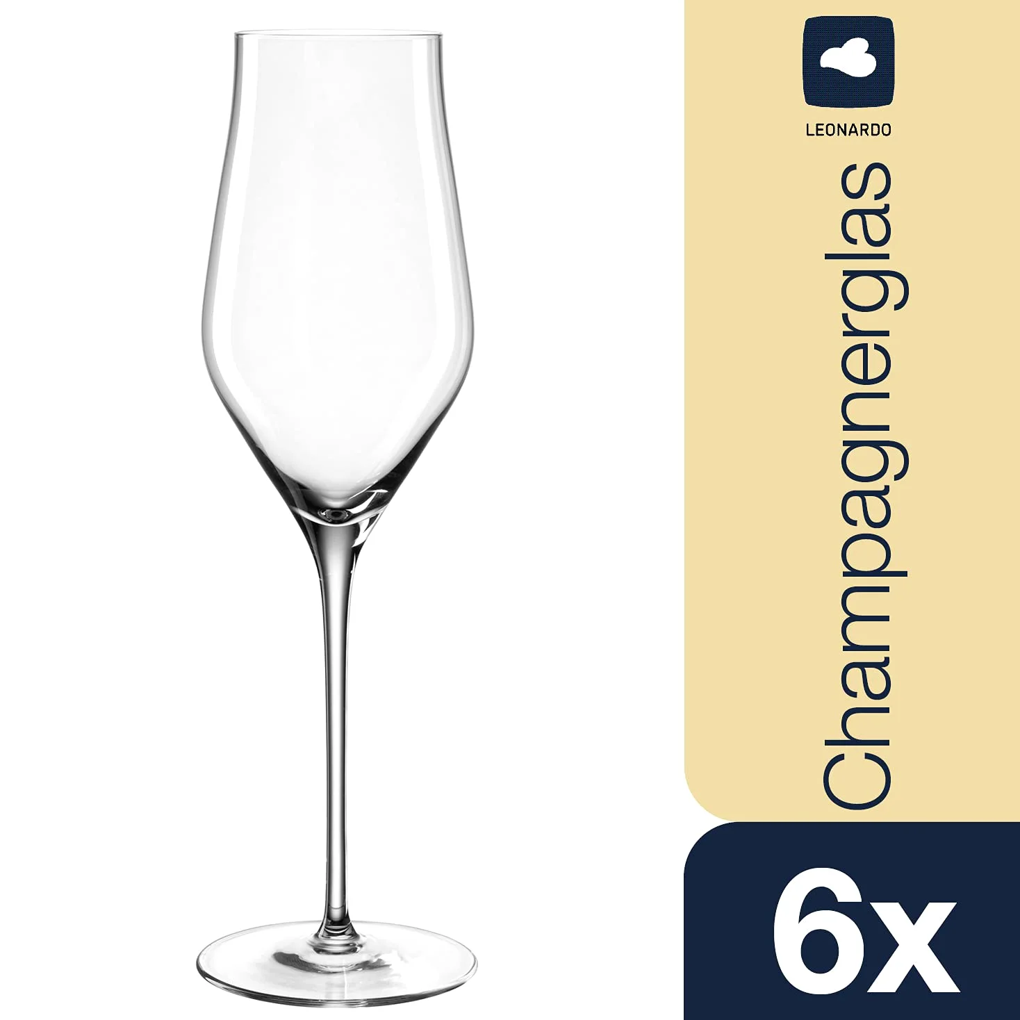 LEONARDO HOME Brunelli 066408 Lot de 6 flûtes à champagne 340 ml