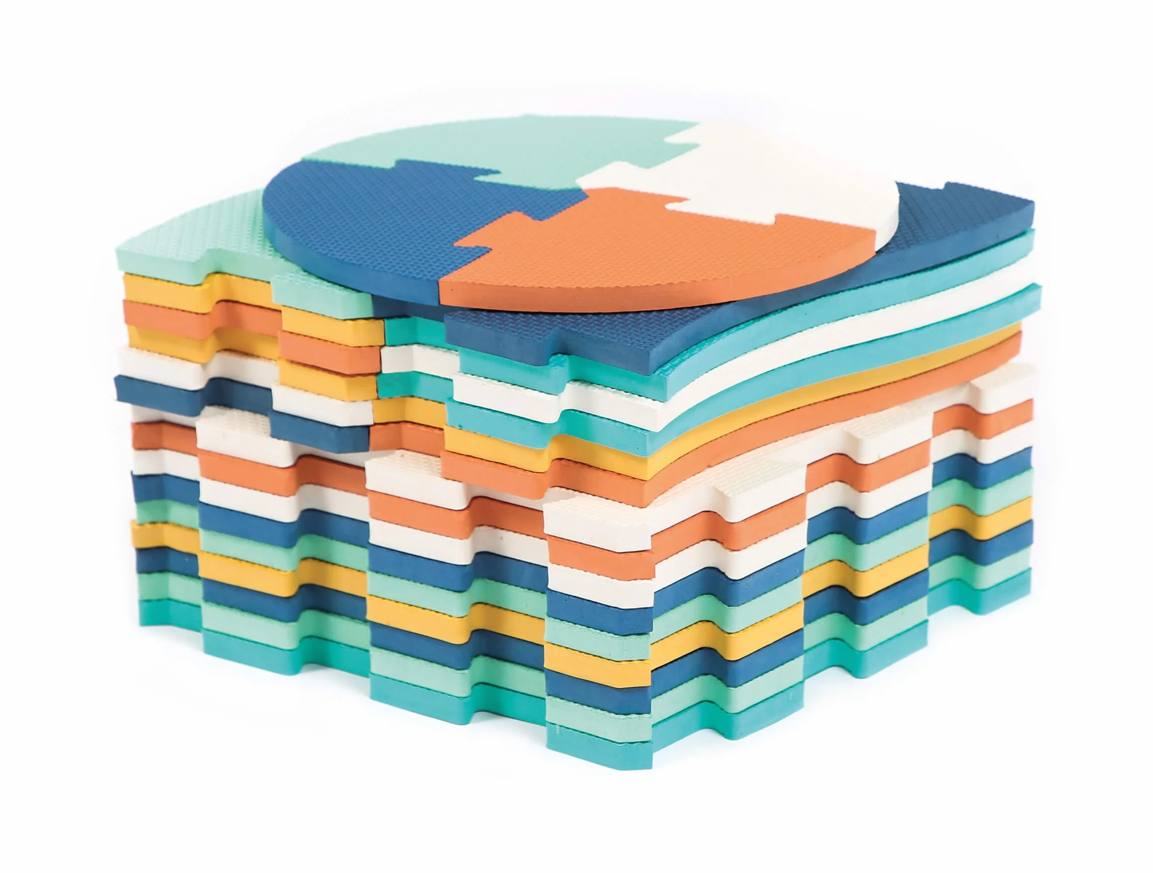 Tapis Bords Et Coins Jeu D'Encastrement 25 Dalles Mousse Animaux 20x120x1,2 cm Éveil Bébé