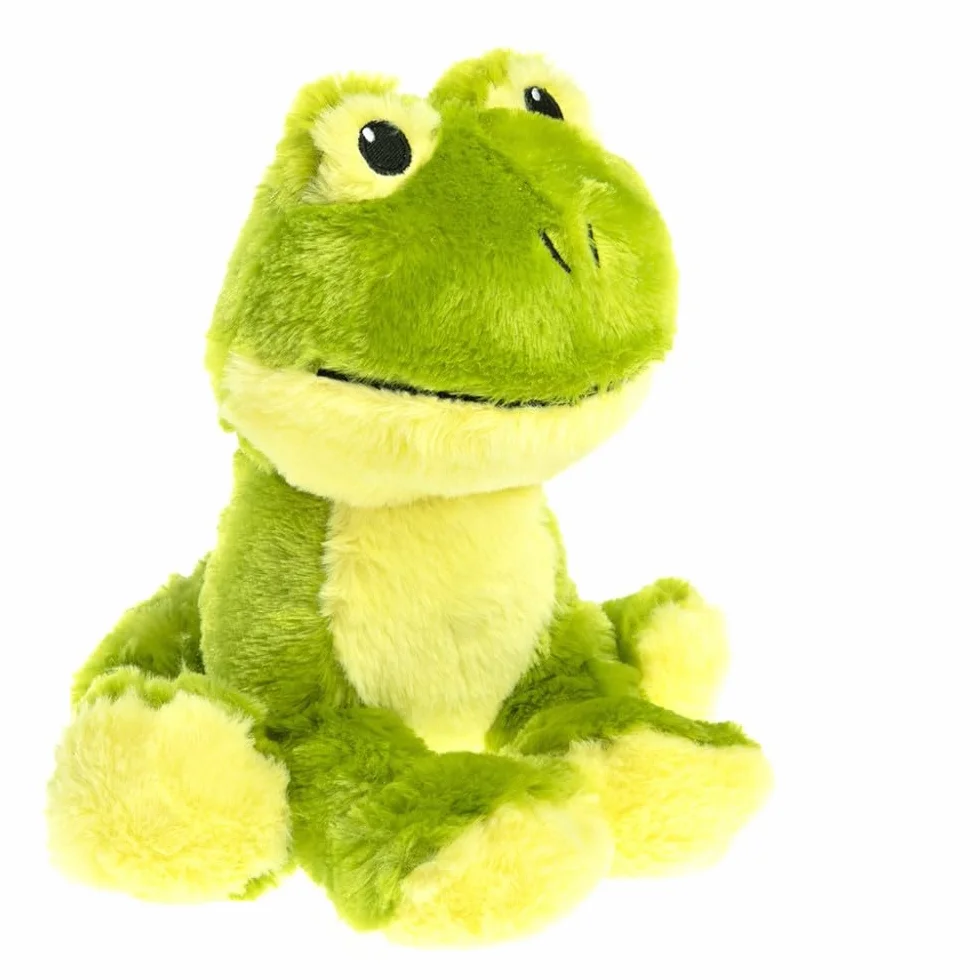 Bouillotte Peluche Grenouille Micro-Ondable Grains de Blé Lavande Fabriquée en France