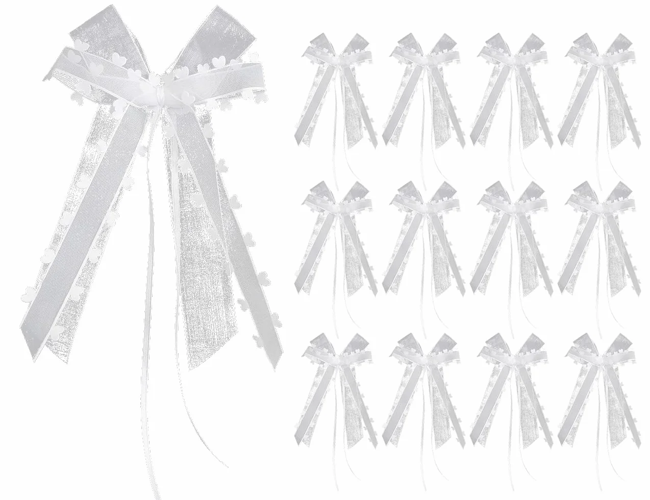 KAPSING 12 Pièces Noeuds d'antenne pour Voiture, Mariage, Bijoux, Décoration