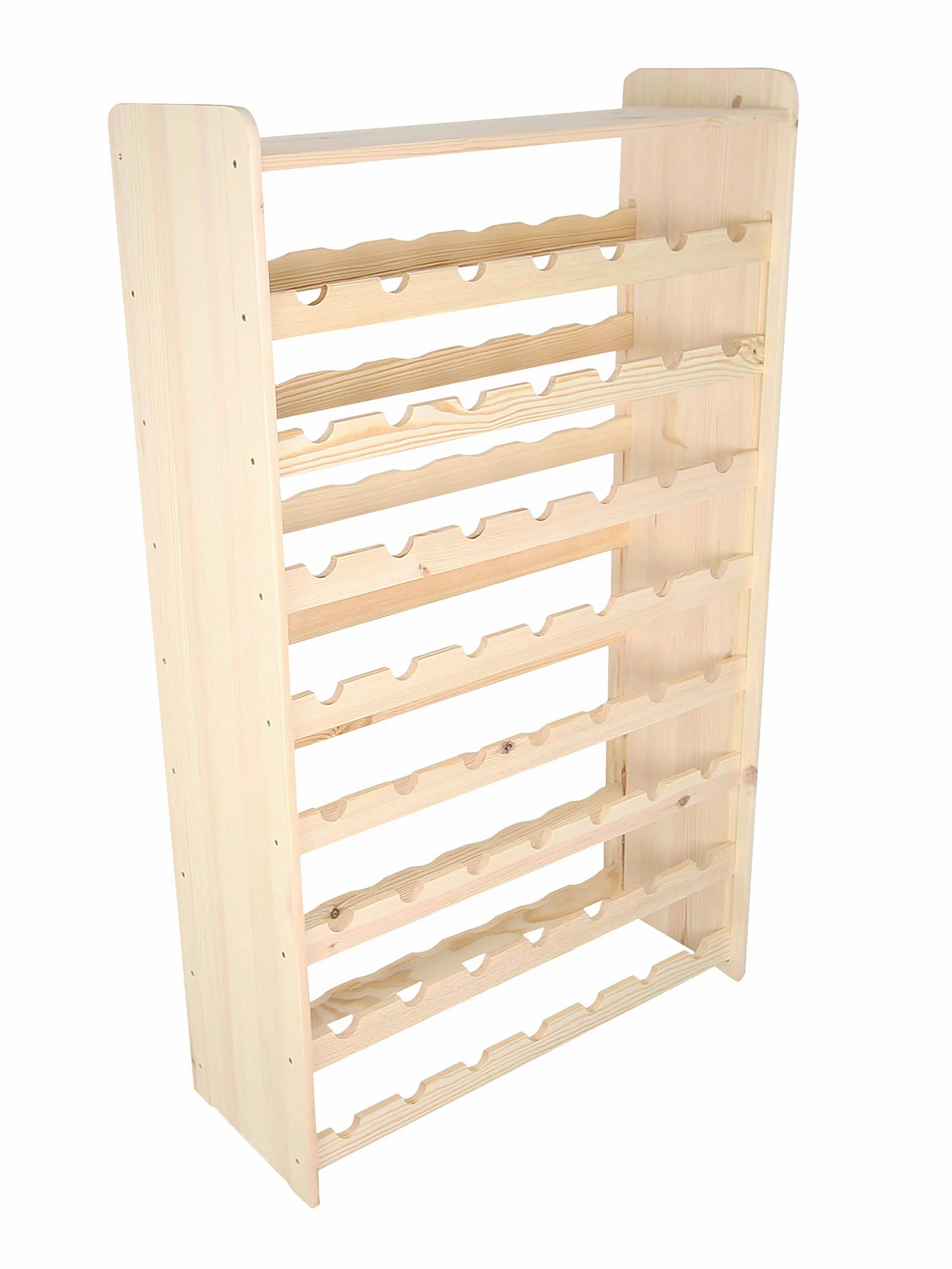 Wooden Wine Rack, Wine Bottle Rack for 56 Bottles 3-56 RW by Len Mar.de