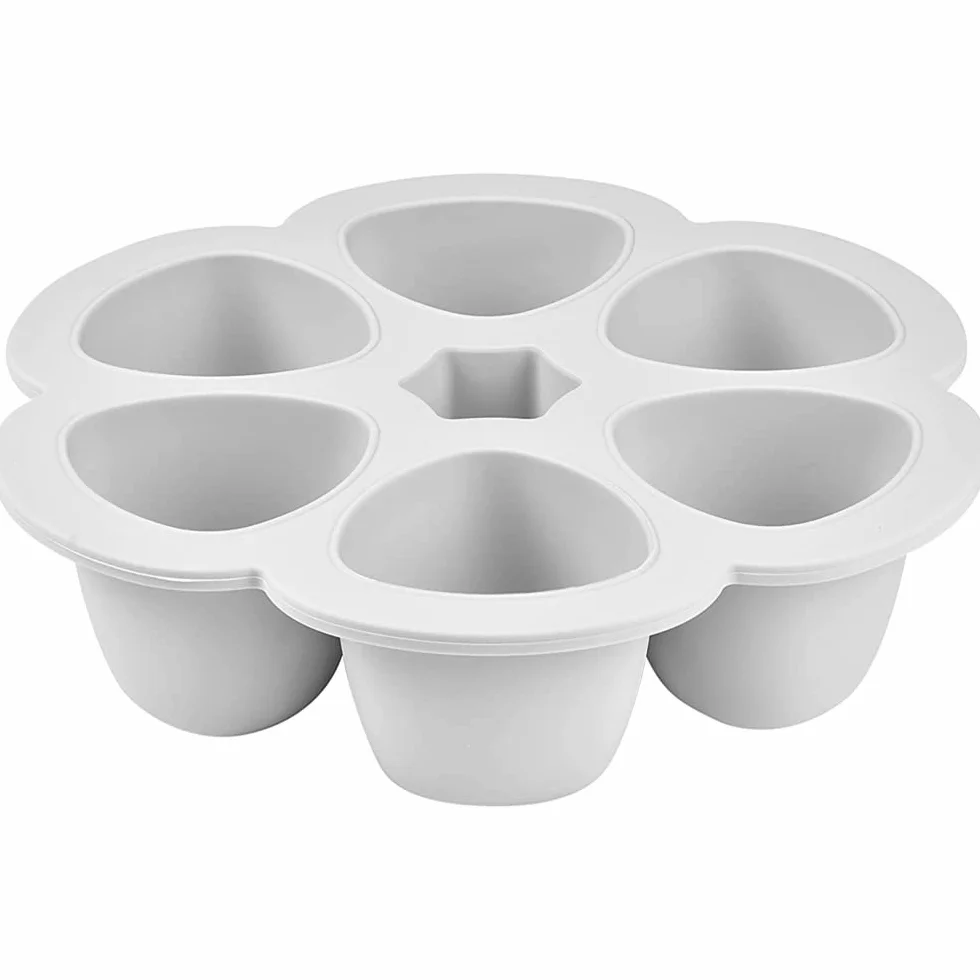 BÉABA Multiportions Silicone 6 alvéoles 6x90 ml Gris