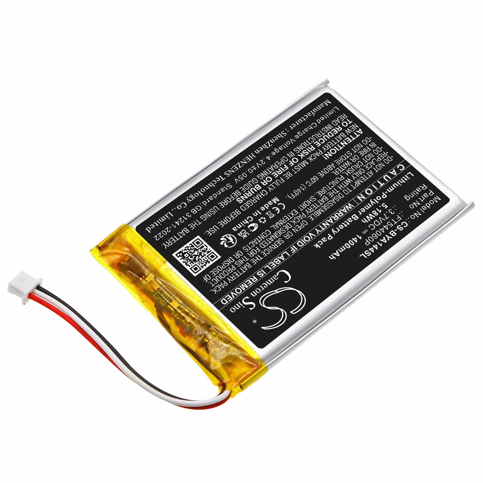 TECHTEK Batterie 1400mAh Compatible Babymoov A014416 A014417 A014420 Babyphone Yoo-Feel Yoo-moov Yoo-Travel