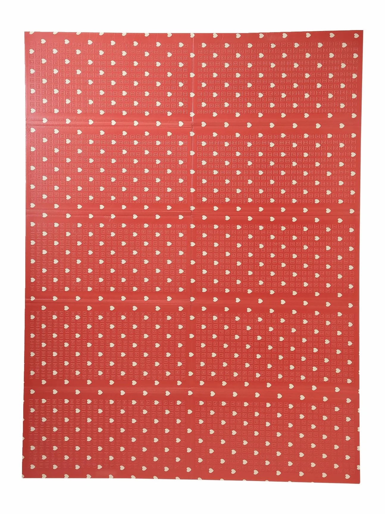 VERTBAUDET Grand tapis d'activités pliable Petit cœur