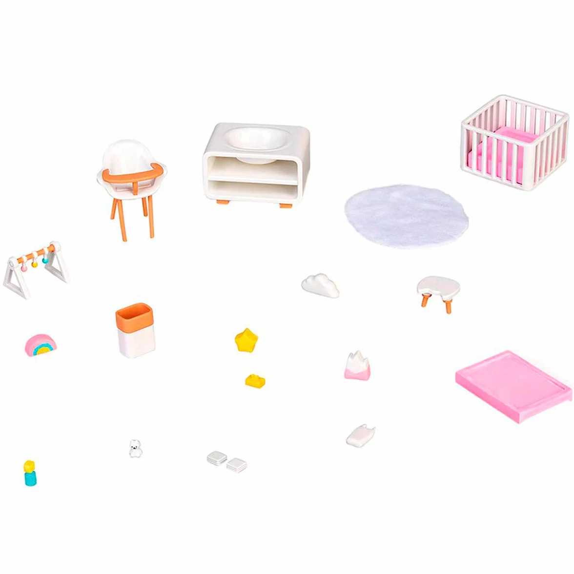 Famosa Mymy City Ensemble de Meubles pour Chambre de bébé Fille 3-8 Ans