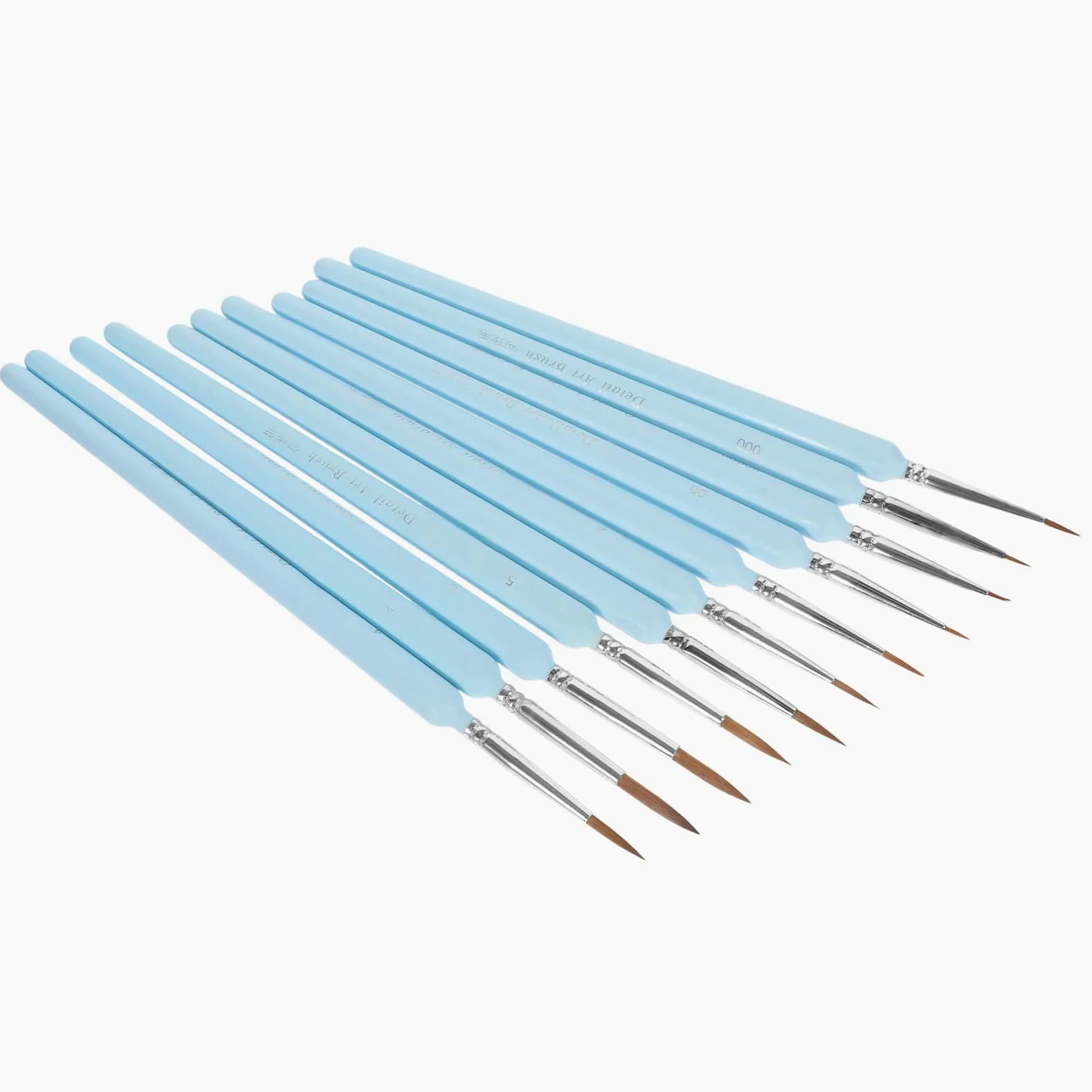 SEWACC 55pièces Set De Pinceaux Fins pour Peinture Pinceaux De Détail Professionnels pour Miniatures Et Dessin pour Art Modélisme