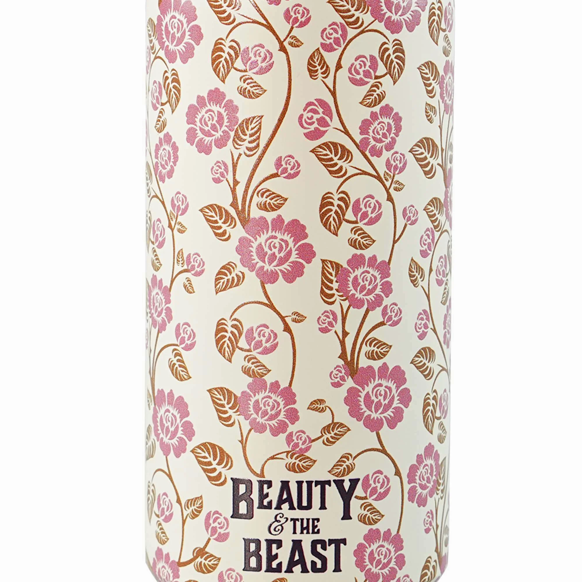 Half Moon Bay | La Belle et la Bête | Tasse de voyage isotherme réutilisable de 350 ml | Tasse à café thermique en acier inoxydable crème et mauve foncé | Collection littéraire haut de gamme | Cadeau