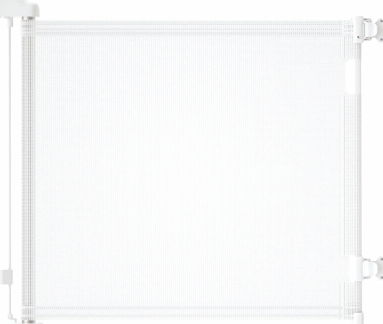 Barrière de Sécurité Enfant 0-140cm Extensible Rétractable pour Bébé Chien Escaliers Couloirs Blanc