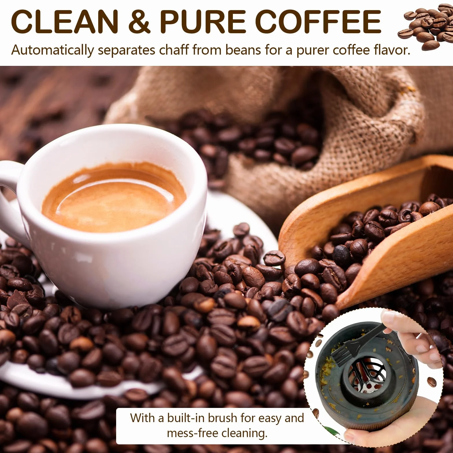 Torréfacteur à café à air chaud 200 g 2200 W automatique réglable température minuterie
