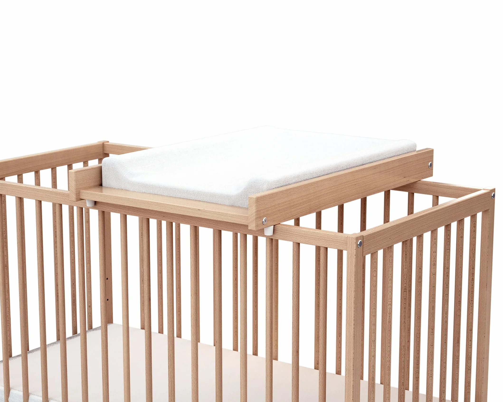 Grand plan à langer ESSENTIEL Hêtre verni pour lit bébé en bois 60x120 70x140 cm 82,5x54x12 cm