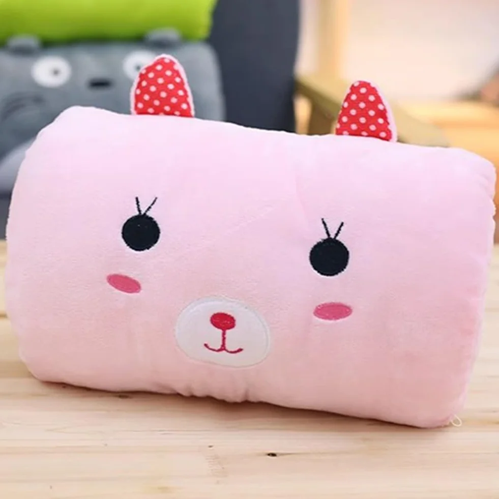 Coussin en Peluche Chauffant Cartoon d'hiver pour Enfants, Classe 1 Faible