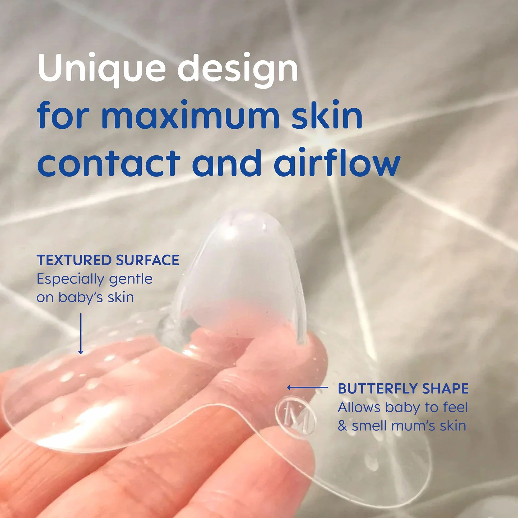 MAM Lot de 2 protège-tétons Silicone SkinSoft Taille M pour bébé