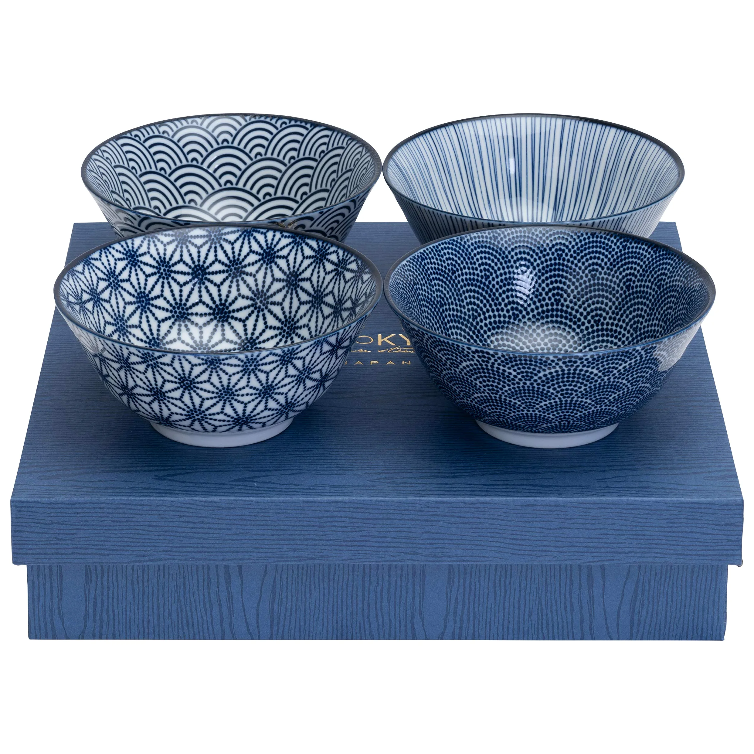 TOKYO design studio Ensemble De Tayo Bols Nippon Blue 15.2x6.7cm
