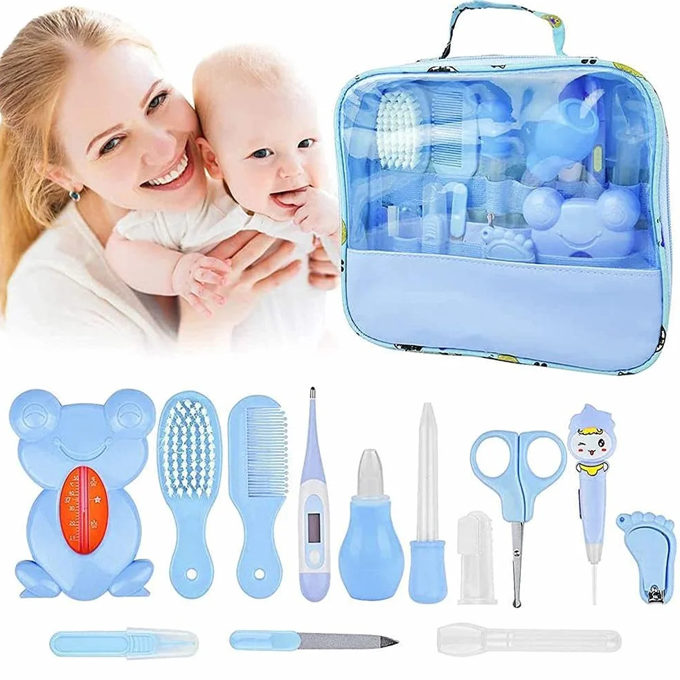 Kit de toilettage pour bébé 13 pièces, ensemble de soins de sécurité