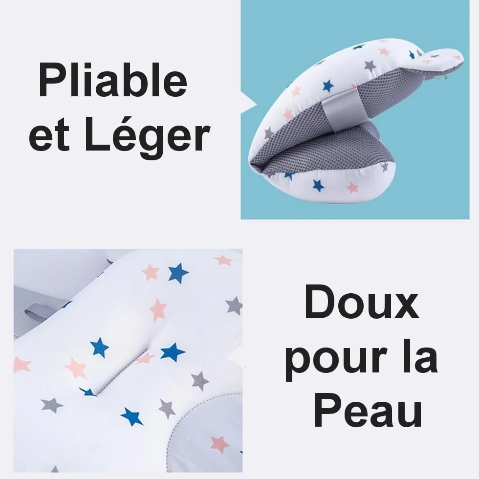 Coussin de Bain Bébé Antidérapant avec Verre, Réducteur Baignoire Universel