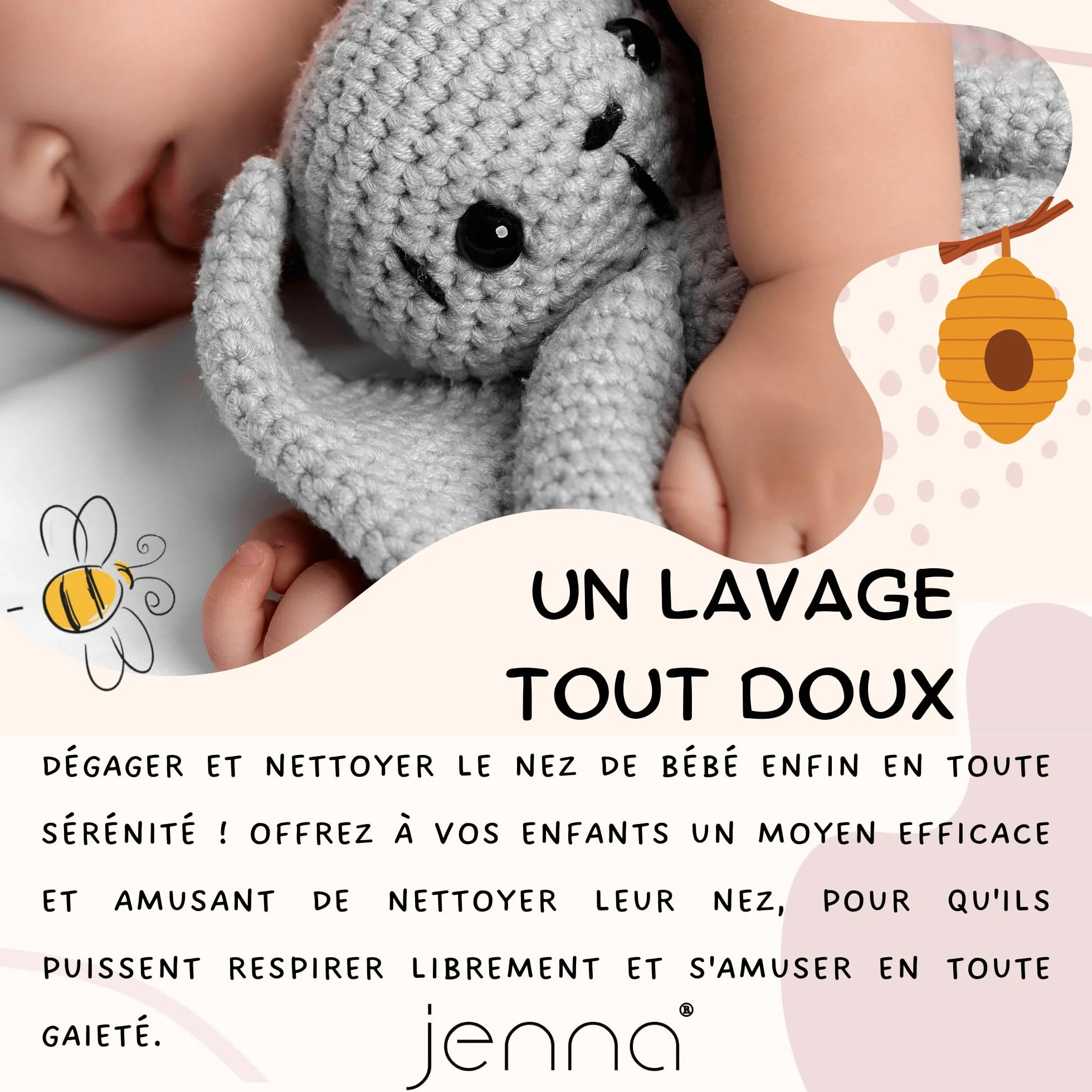 Embouts Seringue Nasale Bébé Réutilisables Silicone Hypoallergénique Compatible Sérum Physiologique Brosse Incluse