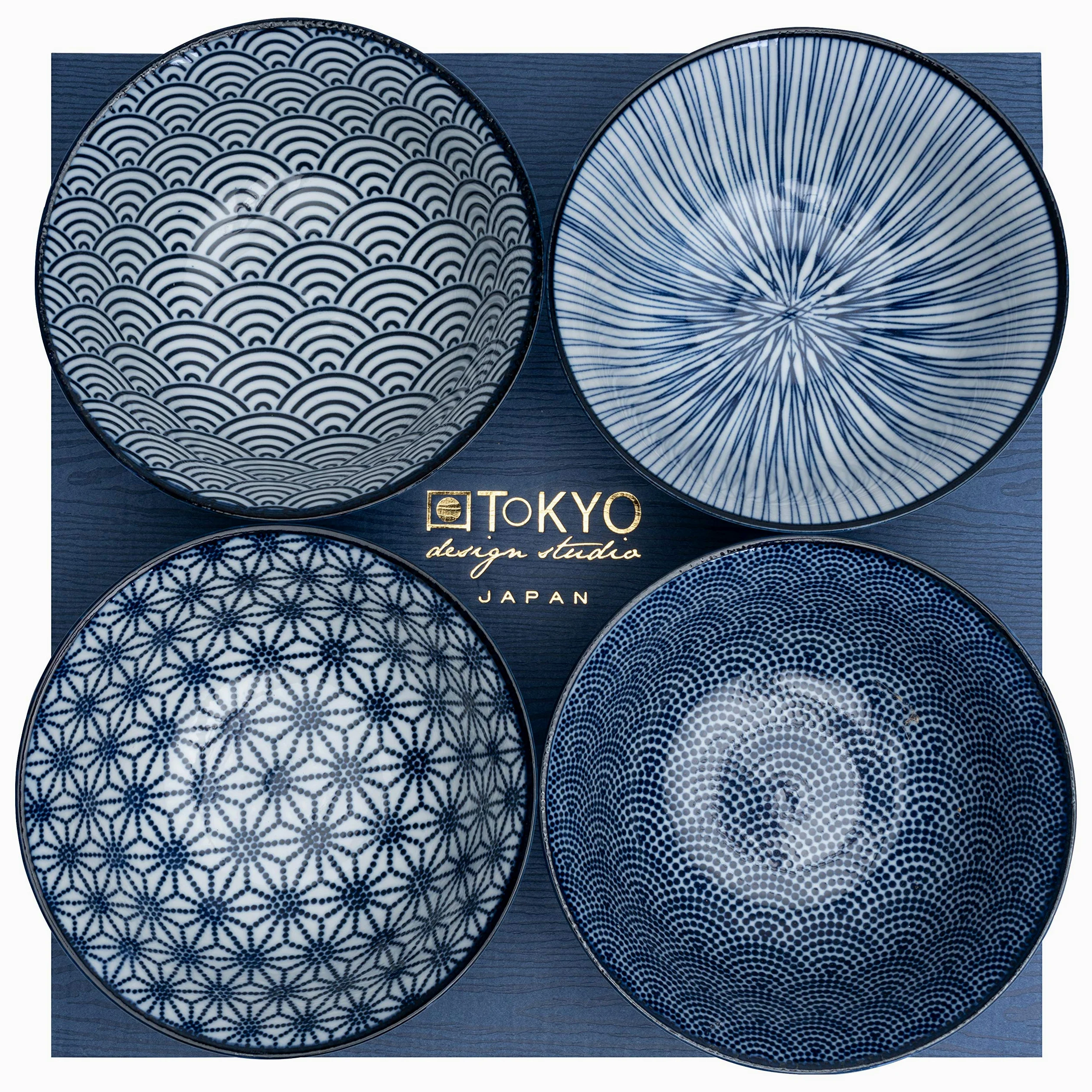 TOKYO design studio Ensemble De Tayo Bols Nippon Blue 15.2x6.7cm