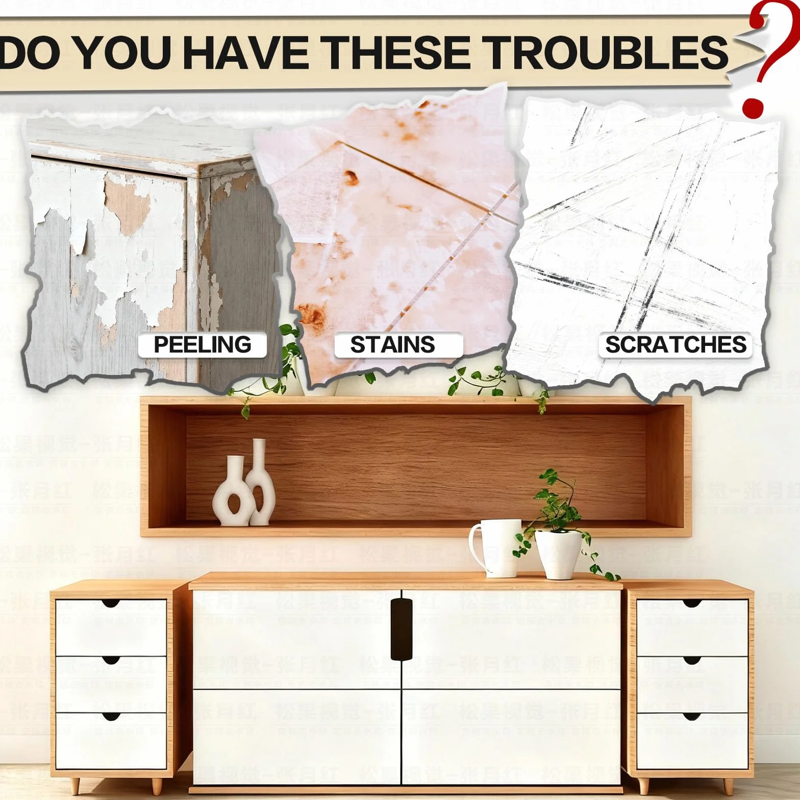 Papier Peint Adhésif Mural Blanc Mat 80x550 cm Rouleau Vinyle Cuisine