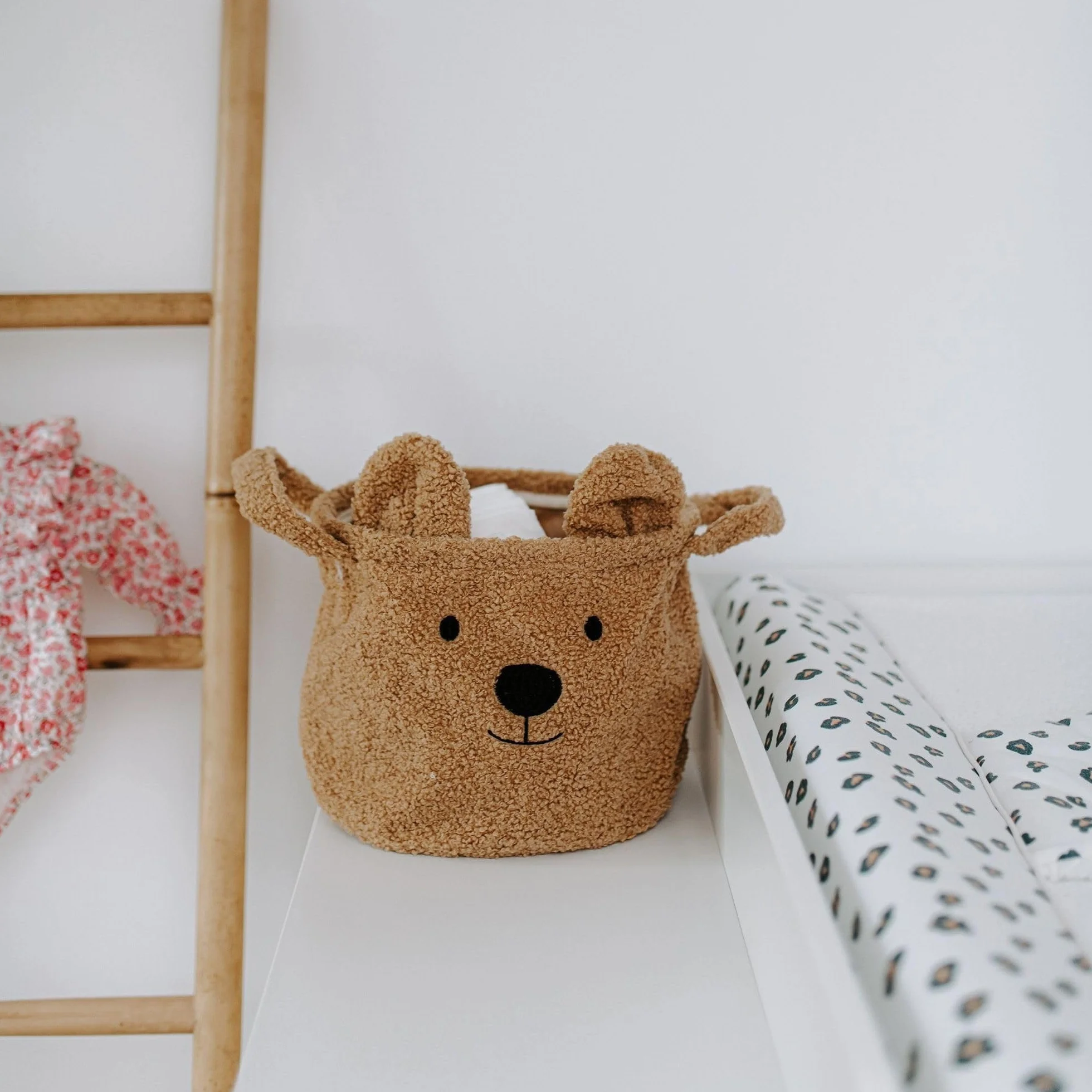 Childhome Panier de rangement Teddy Brun 25 x 20 cm