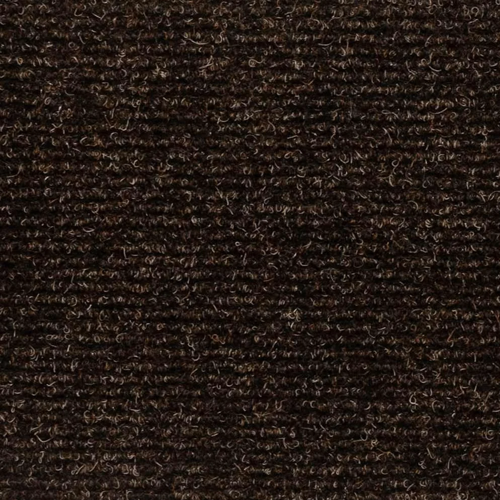 Lot de 5 tapis d'escalier autocollants - 56 x 17 x 3 cm - Marron - Semi-circulaire - Avec design antidérapant - Pour escaliers en bois et intérieur - Isolation acoustique et sécurité