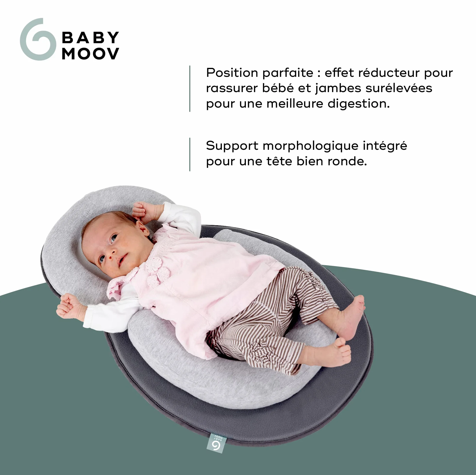 Babymoov Cosydream Original Smokey Support Morphologique Réducteur Nouveau-Né