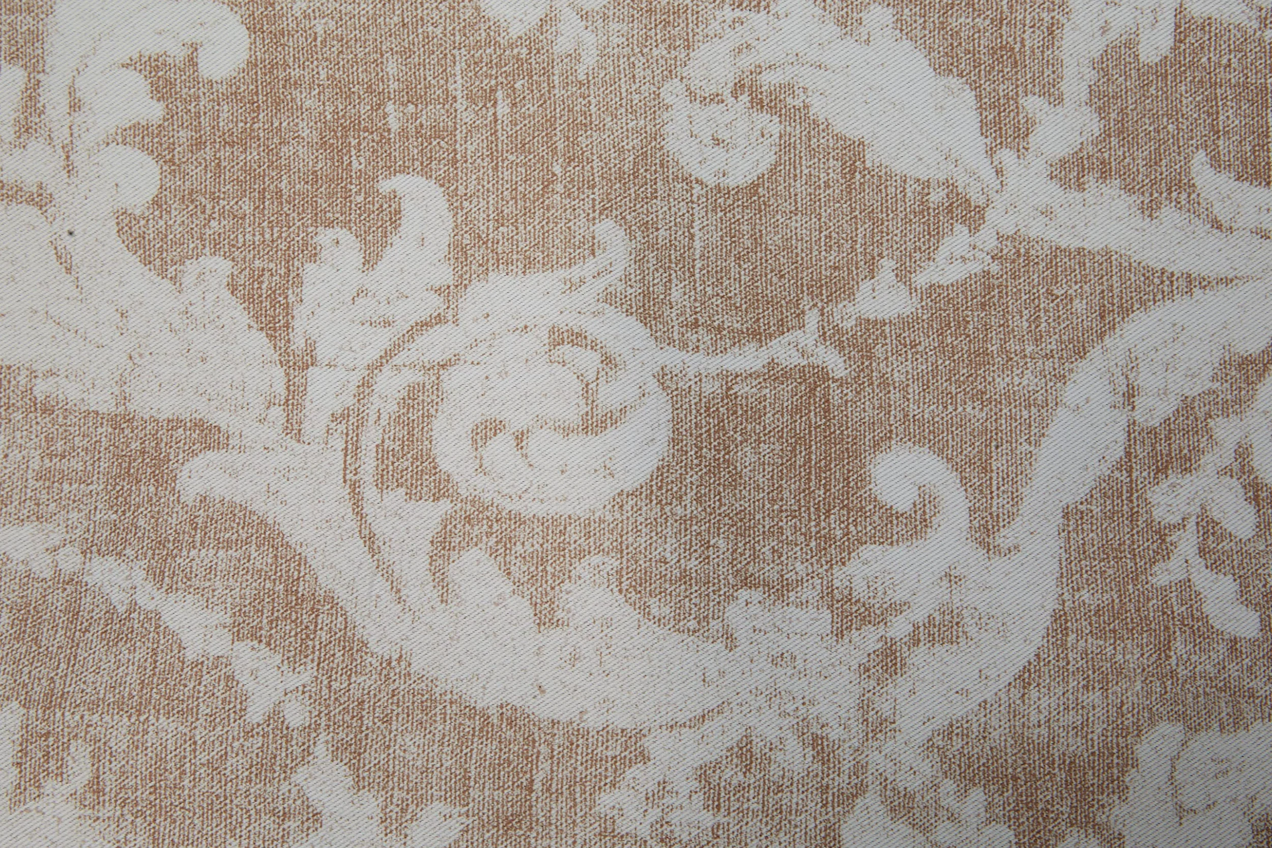Linder Rideau imprimé obscurcissant CHAMBORD à œillets Canon de Fusil en Polyester Coloris Beige 145 x 260 cm