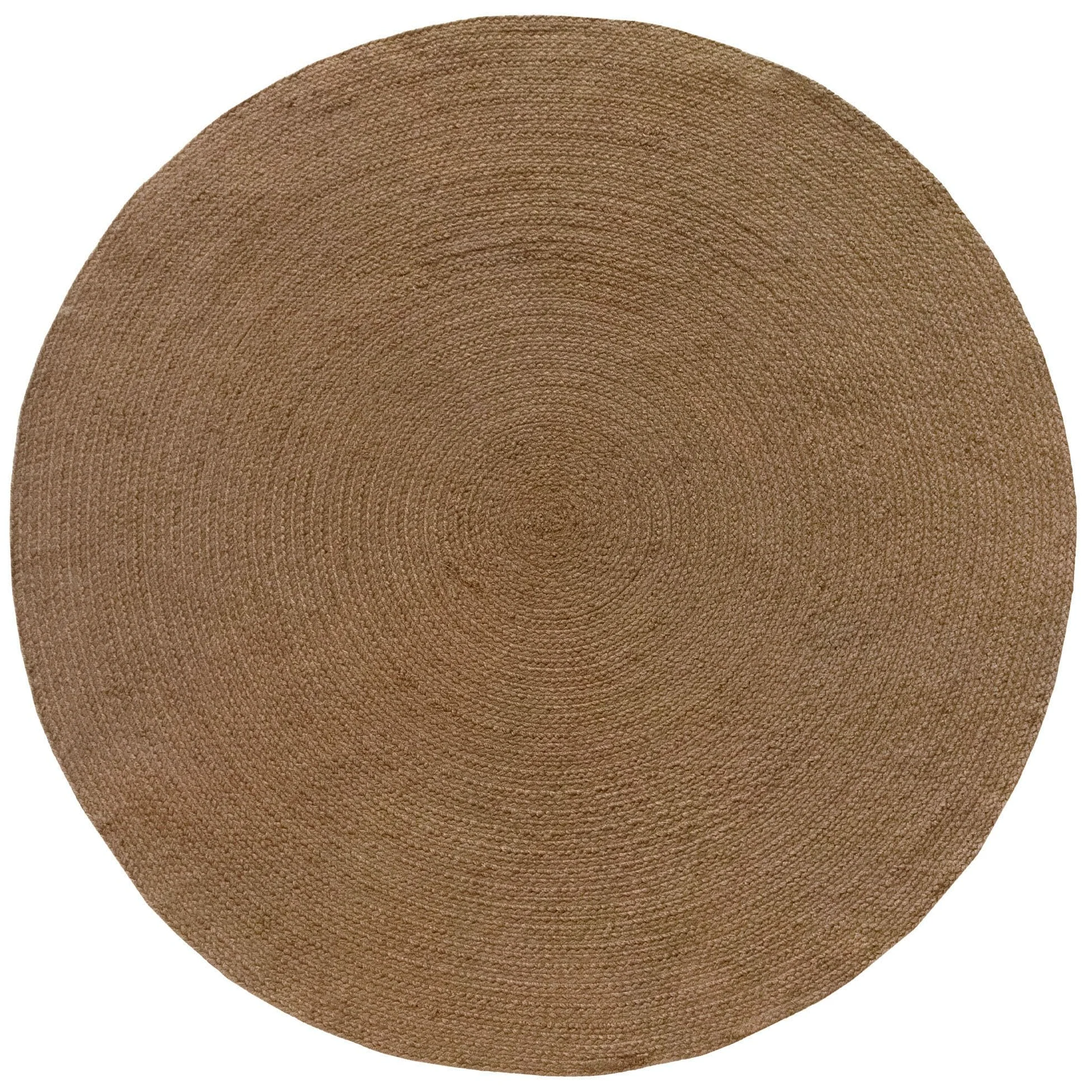 HAMID Tapis Nansa Intérieur/Extérieur en Pet Recyclé – Lavable et Imperméable – Écologique & Durable – Idéal pour Terrasse, Jardin ou Salon (120x120cm, Marron)