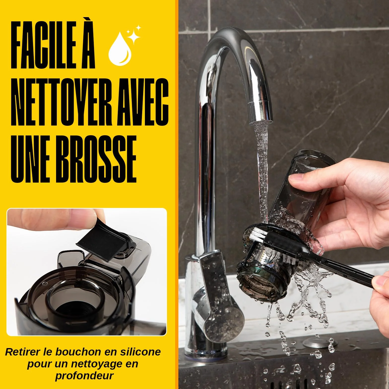 Ventray Extracteur de Jus Slow Juicer 60 Tours Presse à Froid Sans BPA Vert