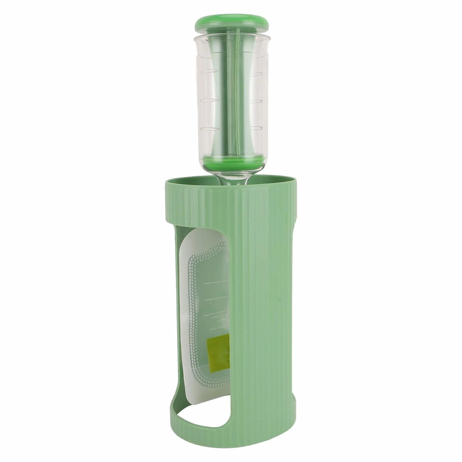 Station de Pressage de Purée de Fruits pour Aliments Faits Maison pour bébé avec 10 Sacs, Plastique Alimentaire, Vert