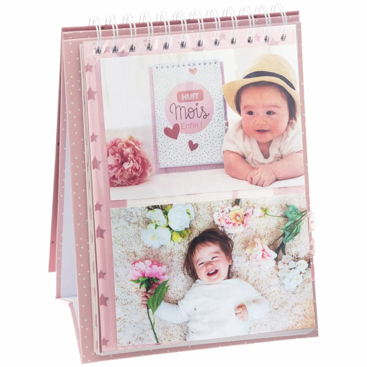 Atmosphera Album Photo à Spirales Enfant Rose