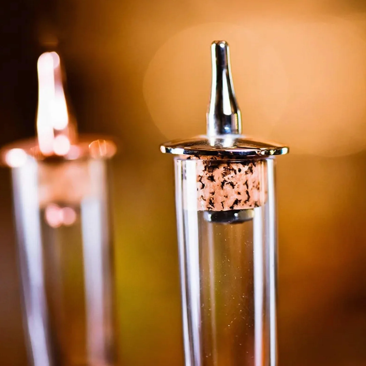 Bouchons à vin 6 pièces goutteur liqueur Dasher hauts outil de barre for garder le Champagne frais(Gold)